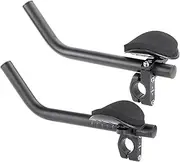 CyclingDeal Bike Clip-on Armrest Handlebar - Cycling Aero Bars for Triathlon & Time-Trails TT Racing Bicycles - Made from Premium Quality Aluminium Alloy with Comfortable Sponge Pads