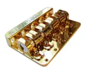 Babicz FCH5 5-String Bass Bridge, 5-Hole Mount GOLD PLATED FCH5GD