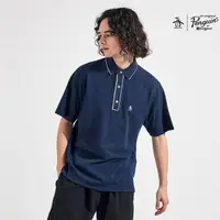 在飛比找momo購物網優惠-【Munsingwear】企鵝牌 男款藏青色舒適透氣跳色滾邊