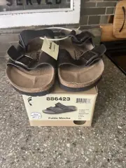 Birkenstock Basic Newalk Dark Brown Mocha Suede Men's 9 Women’s 11 EUR 42 BNIB