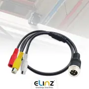 4PIN Camera to RCA Female Converter Adaptor Cable for Reverse Camera