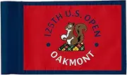2BUT Oakmont Country Club Golf Pin PGA Flag Practic Putting Green Golf Flag For Backyard Garden Double-Sewn 600D Nylon Miniature Pin Flag Regulation Tube Flag(D 20"X13")