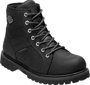 HARLEY-DAVIDSON Men's Lagarto WP and CT Motorcycle Boots D93579 (Black, 11)