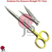 Dental Surgical Goldman Fox Micro Gum Tissue Trimming Scissor Straight TC 13cm