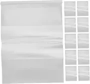 TOGEVAL 30pcs Transparent Book Covers Hard and Soft Cover Protectors Flexible Plastic Sleeves for Textbook and Notebook Reinforced Edges for Use
