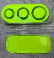 Aieve Ice Cube Mold for Stanley Cup with 4 pcs Straw Silicone Grass Green