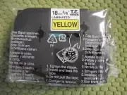 4PK Label Tape for Brother P-Touch 1760 1800 1810 Tape 18mm Black/Yellow TZ641