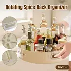 Rotating Spice Rack Kitchen Storage Organizer Multifunctional Round Tray Holder