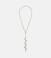 [Sydney Evan] Sydney Evan 14kt gold charm necklace with diamonds and pearls One Size gold