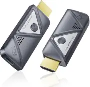 Figebny Wireless HDMI Transmitter & Receiver, HDMI Extender Kit 2.4G/5G
