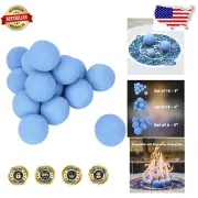 Stylish Ceramic Fire Balls - 3-Inch, Fireproof Design for Natural Gas & Propane