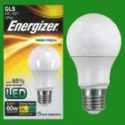 2x 9.2W (=60W) Opal LED GLS A60 Edison Screw ES E27 Warm 2700K, Light Bulb, Lamp