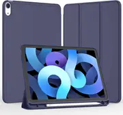 MCC iPad 9.7" 2017 5th Gen Case Cover Soft Back Pencil Slot Holder Apple 5 [Dark Blue]