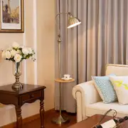 Outway Floor Lamp with Shelf LED Reading Light stand Living Room Bedroom Gold