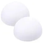 Home Table Light Shade 2Pcs Mushroom Style White Plastic Lampshade