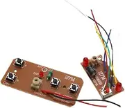27mhz Four-Way Remote Control Board RC Transmitter and Receiver Toy Car Robot Model Accessories for DIY Kids Toys Projects (Four-Way Remote Control (Control 2 Motors))