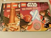 3x BULK LOT SET LEGO STAR WARS BOOKS Collector case The Force Files New (N6) SA