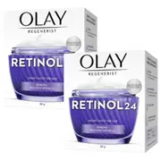 2 x Olay Regenerist Retinol 24 Night Moisturiser Face Cream 50g