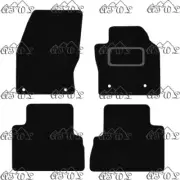 FITS FORD C MAX 2015 TO 2019 TAILORED BLACK CARPET CAR FLOOR MATS SET. (4 CLIPS)