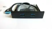 2 Ports USB 3.0 20 Pins 3.5 Inch Metal Front Panel 2.5" SSD Space with 22" cable