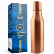 100% Pure Copper Water Bottle 32oz Leak Proof Lid. Hydration Flask for Health.