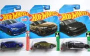 Hot Wheels HW GREEN SPEED - TESLA Model Y + Model S + AUDI RS E-Tron GT -New