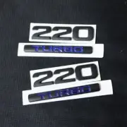 2x Matte Black 220 + 2x Black Blue TURBO Metal Badge Emblem Decal Sticker Sports (for: MG)