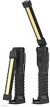 LED Rechargeable Torches Inspection Lamp,Vagocom Super Bright Flashlight Portable Battery Powered Work Light Tool with Magnetic Base 3 Color Light for Mechanic,Emergency,Christmas,Men Gift(2 Pack)