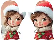 [Joisal] Snowy Delight Toddler1 Children Gloves Winter, Ultra-Soft Lamb Velvet, Youth Soccer Warm Gloves, Childrens Gloves Boys, Small, Snowy Delight Toddler1