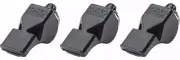 Fox 40 Classic Official 3-Chamber Pealess Whistle, Black (3-Pack)