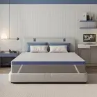 3 Inch Queen Mattress Topper, Cooling Gel Memory Foam Mattress Topper, Washab...