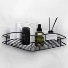 1pc Triangle Wall Mounted Shower Caddy Rack for Bathroom and Kitchen