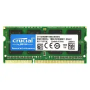 Crucial 8GB 1866MHz DDR3L SODIMM RAM PC3L-14900 204-Pin 1.35V 2RX8 Laptop Memory