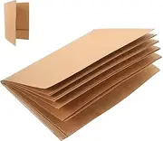 GARIOUANS 10pcs Kraft Paper File Folders Expanding Document Envelopes Envelopes Folders for School Office Home Single Pocket Design