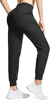 TSLA Women's UPF 50+ Lightweight Track Pants, Quick Dry Hiking Jogger Pants, Athletic Running Pants with Pockets