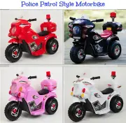 Kids Ride On Electric Car Motorcycle Battery Toy Motorbike Bike Scooter Tricycle