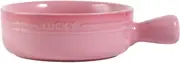 Soup Bowls with Handles Noodle Ramen Curry Bowl,Ceramic Soup Bowl,Single Ramen Bowl for One Person,Small Pho Bowl,Round Baking Dish Oven Safe-red-20x15x5cm(Color:Pink)