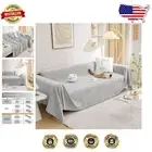 Durable Elastic Reclining Sofa Cover - Machine Washable Light Grey Protector