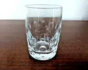 Vintage Rogaska Limor Bubbles Hand Blown Crystal Old Style Whisky Glass Set of 5
