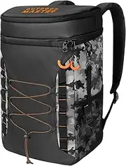 OutdoorMaster Cooler Backpack with Leak-Proof Design, 2 Insulated Compartments Portable Thermal Bag for Camping, Beach, Travel, Lunch, Drink, Ice