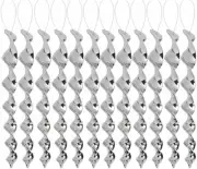 12-36 Pcs Bird Repellent Wind Twisting Scare Rods Reflective Spiral 30Cm Long (1