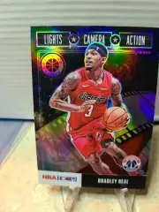2019-20 Bradley Beal Lights Camera Action Hoops Premium Stock Silver Holo