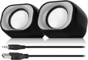 EM3513 PC Speaker for PC and Laptop, 2.0 Stereo Set PC Boxes, USB Power Supply,