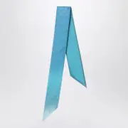 [Prada] Turquoise ribbon in silk twill One size Light blue