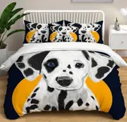 v5231 Bed Sheets Black And White Spots Baby Dog Duvet Cover Set Home Textiles Bed Sheets IU5231