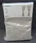 NEW Ikea Lisabritt 98x57 2-Panel Window Treatment Curtain Tie-Back Jacquard VTG