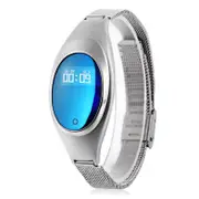 Z18 0.49" OLED IP67 Waterproof Heart Rate Blood Pressure Monitor Women Smart Bracelet SILVERGREY COLOR