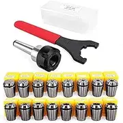 ER25 Collet Set Chuck with MT2 ER25 M10 Motor Extension Rod, CNC Engraving Machine Or Milling Lathe Tool Chuck