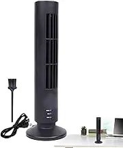 Gvblkq Standing Fans for Home, Bladeless Vertical Fan, Electric Air Conditioning Fan, Energy-Saving and Quiet, Adjustable Height, Portable Design, for Work Areas and Dormitories, (ABS)