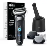 Braun Series 7 Mens Shaver 7171CC Wet Dry Hair Trimmer 3 ModesElectric Black NEW
